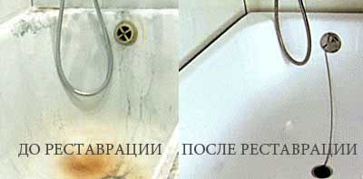 Эмалировка ванны: до и после